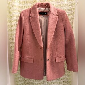 J. Crew Women's Blush Pink Wool Blazer Size 2